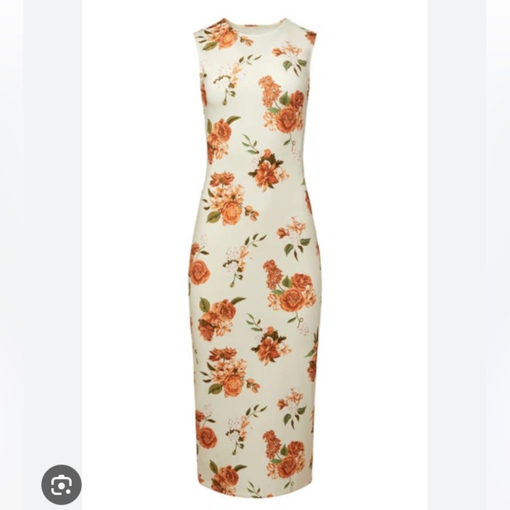 NWT WEWOREWHAT Muscle tank Ivory floral dress size Medium lowest price no offers